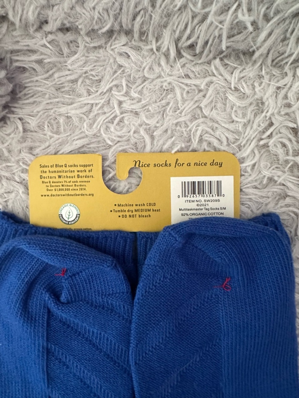 Blue Q Bold Blue "Multi Task Master" Men's Socks - Picture 6 of 6